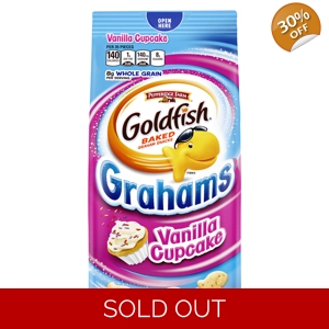 Pepperidge Farm Goldfish Grahams Vanilla Cupcake Flavour - 187g Pack